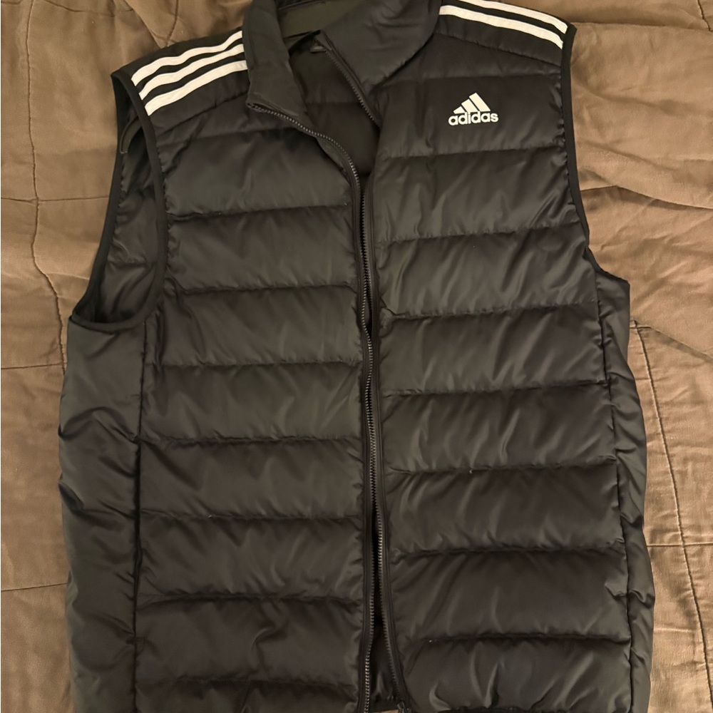 Adidas Men's Black Quilted Vest